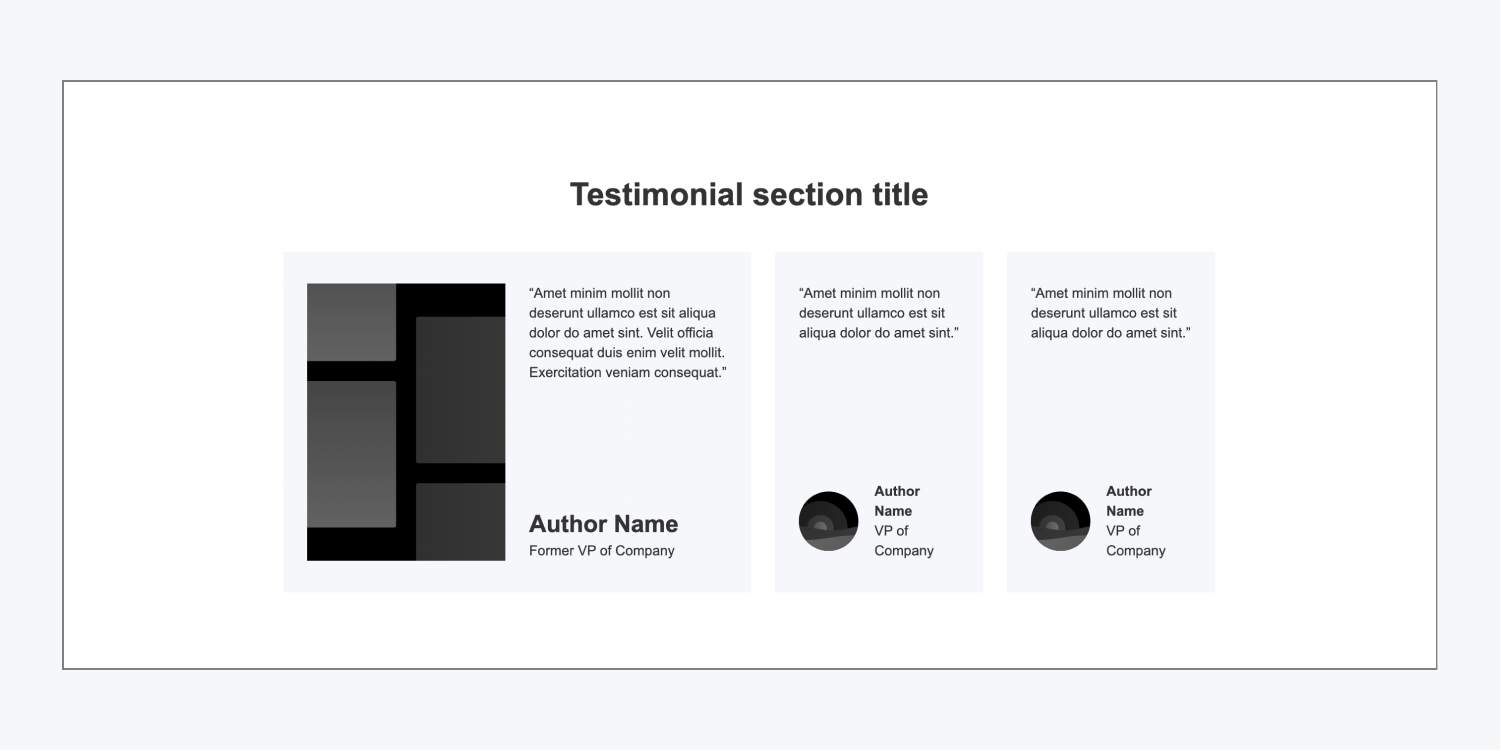 Testimonial Column Dark