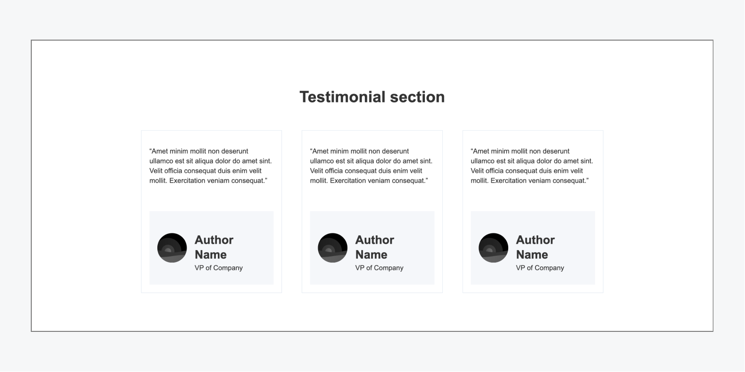 Testimonial Column Light