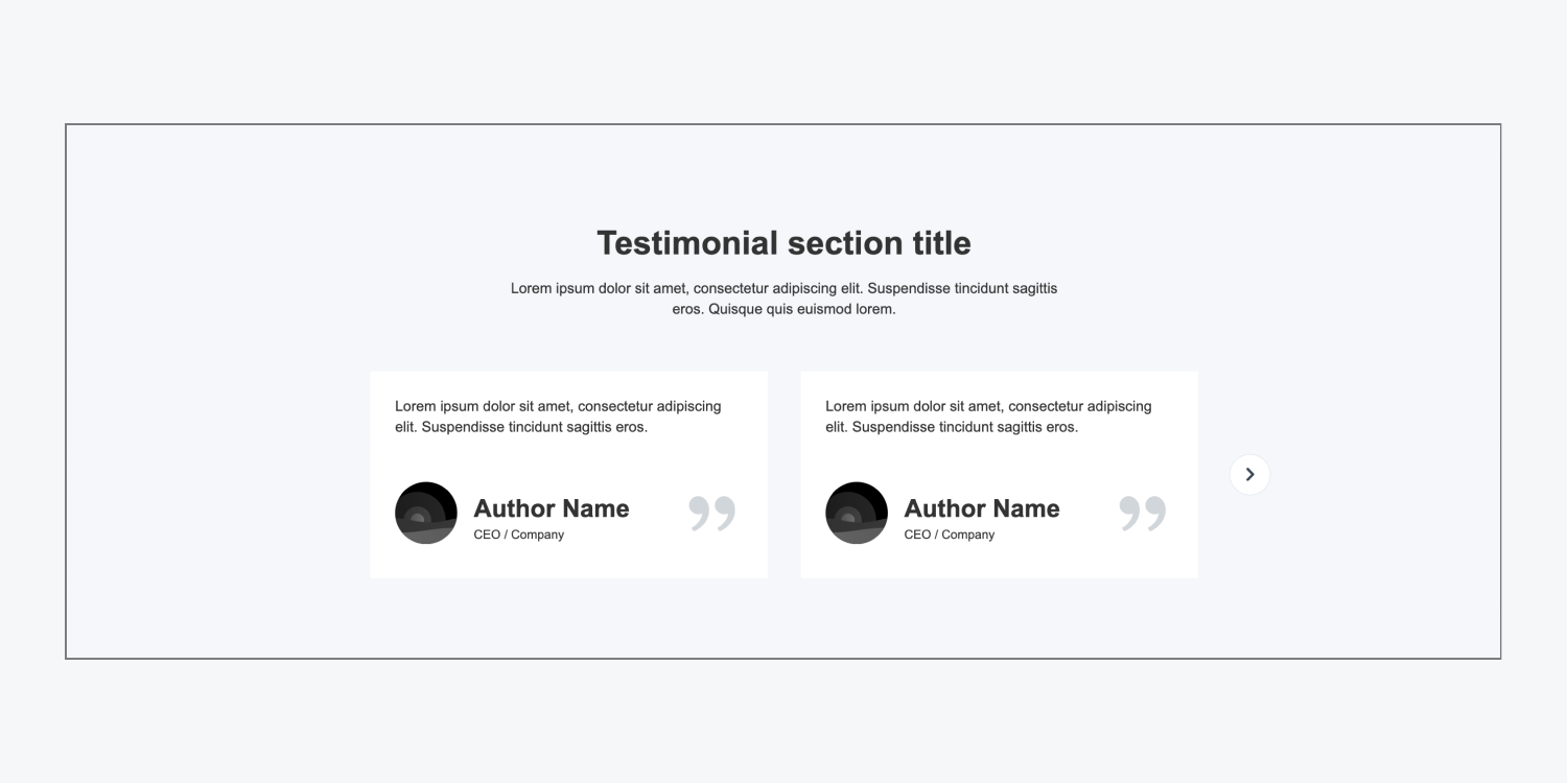 Testimonial Slider Small